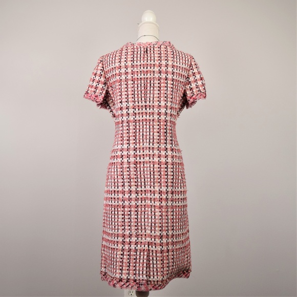 Oscar de la Renta Runway Check Tweed Dress - Picture 2 of 5